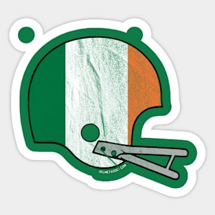 Irish Flag American Football Helmet (Distressed) Sticker